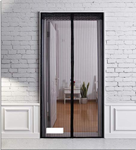 Magnet Moskitonetz Händefreie Vorhänge Tüll Fenster Tür Scheibe Keine Mücken oder Insekten mehr (schwarz)