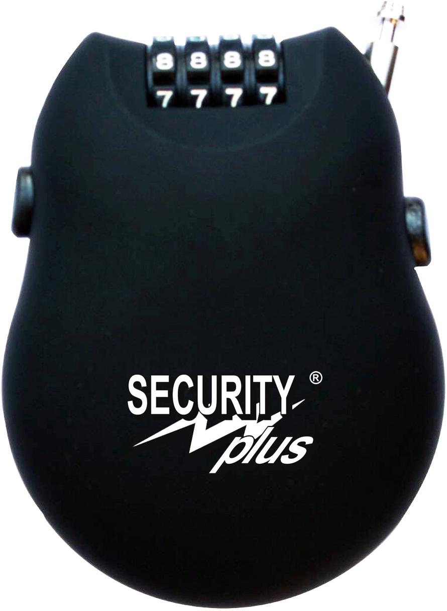 Security Plus Zahlenkabelschloss "Security Plus RB76-2", 4 Stellringe