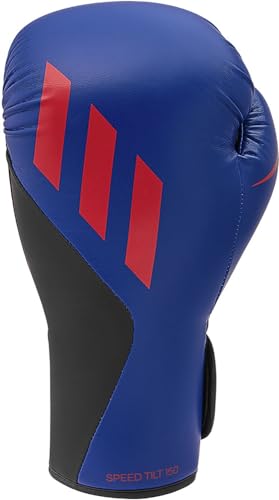 adidas Speed TILT 150 – mit Neuer Neigungstechnologie – für Männer, Frauen, Unisex – für Boxen, Boxsack, Kickboxen, MMA und Training – Blau/Rot - 16 oz