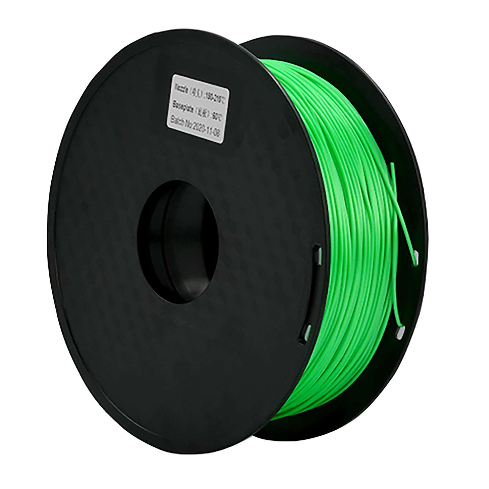 PLA-Filament 1,75 Mm, PLA Filament 1 Kg Spule, 3D-Druckerfilament/Genauigkeit +/- 0,02 Mm Für 3D-Drucker Und 3D-Druckstift(Color:Grün)