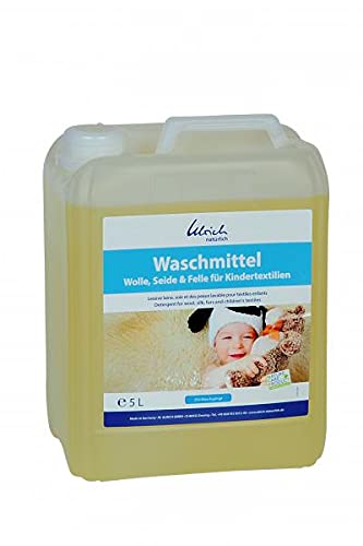Waschmittel Wolle, Seide und Felle 5 Liter - für Kindertextilien - Neue Rezeptur -