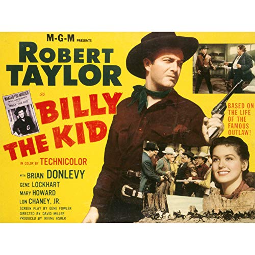 Leinwanddruck Billy Kid Robert Taylor Western Outlaw Cowboy
