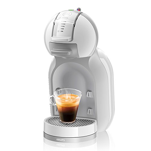 Krups Nescafé Dolce Gusto Mini Me KP1201 Kapsel Kaffeemaschine | für heiße und kalte Getränke | 15 bar Pumpendruck | automatische Wasserdosierung | Flow-Stop Technologie | 0,8 L Wassertank | weiß/grau