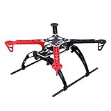 Drfeify RC Drohne Rahmen-Kit, Kunststoff-Glasfaser-X-Struktur-Drohnenrahmen-Kit für 4-Achs-Drohnen