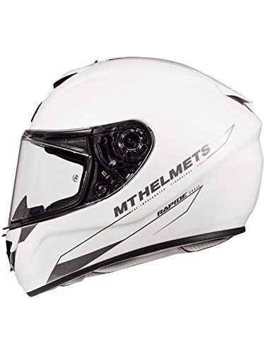 MT HELMETS Rapid Solid A0 GLOSS PEARL WHITE S