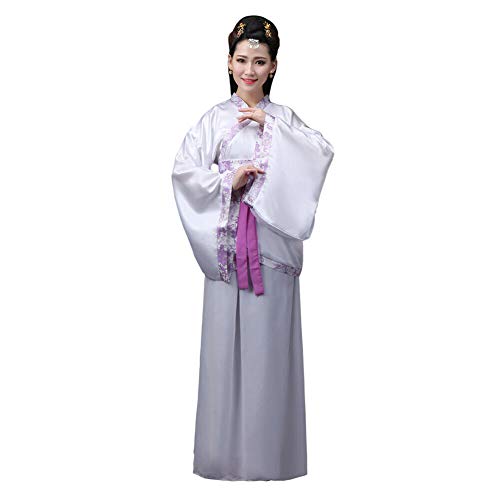 Xinvivion Hanfu Kleid für Damen - Uralt Chinesischer Stil Tang Anzug Prinzessin Chaise Kleid Performance Kostüm