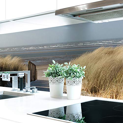 Küchenrückwand Ostsee Strand Premium Hart-PVC 0,4 mm selbstklebend - Direkt auf die Fliesen, Größe:220 x 60 cm