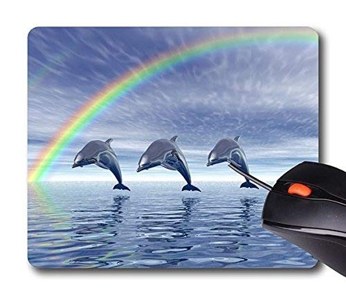 Yanteng Herstellung Mousepad Gaming Mouse Pad Drei Delfine und Einzigartiges Design Nicht Wasserdicht