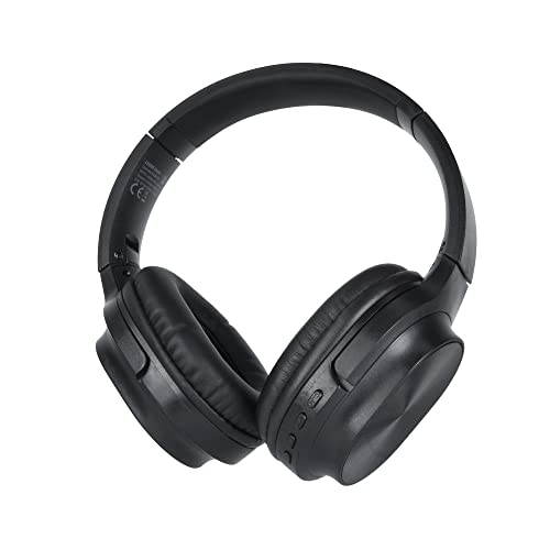 LEICKE Bluetooth Headset Kopfhörer DJ Roxxx AirComfort │ Schwarz, Faltbarer, kabelloser Ohrhörer mit ergonomischem und leichtem Design