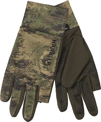 Härkila Deer Stalker Camo Handschuhe - Jagdhandschuhe Camouflage mit Tanatex®-Insektenschutz - Jägerhandschuhe mit Schießfinger , Größe:XL