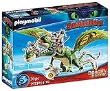 PLAYMOBIL DreamWorks Dragons 70730 Dragon Racing: Raffnuss und Taffnuss mit Kotz und Würg, Ab 4 Jahren