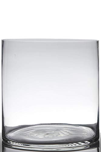 INNA-Glas Blumentopf Glas Sansa, Zylinder - rund, klar, 25cm, Ø 25cm - Kerzenglas - Glasvase