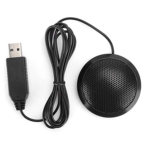 Goshyda kapazitives Mikrofon mit eingebauter Soundkarte, USB-Kragenclip-Mikrofon, omnidirektionalem Kondensator-Computermikrofon für Mobiltelefone, für Videoaufzeichnungen von