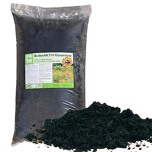 CARBOGARDEN® Premium BodenAKTIV-Konzentrat, 20 Liter, 50% wertvoller Pflanzenkohle, Typ: Terra Preta Schwarzerde