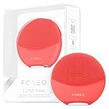 FOREO LUNA 4 mini Gesichtsreinigungsbürste & -Massage - Premium Hautpflege - Verbessert Aufnahme von Gesichtspflegeprodukten - Einfache Hautpflege-Tools - Für alle Hauttypen - Coral