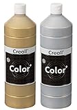 Creall Plakatfarbe Set Color + - 1000ml - Gold und Silber