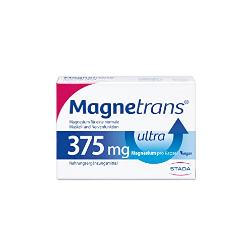 Magnetrans ultra 375 mg Kapseln – Magnesiumkapseln für eine normale Muskel- und Nervenfunktion - 1 x 100 Kapseln