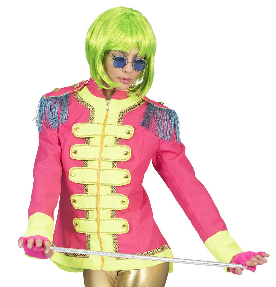Pierro's Karnevalshop Sergeant Pepper Beatles Jacke für Damen - Pink - Gr. 44 46