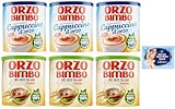 6er-Pack Testpaket Orzo Bimbo Löslich-Gersten-Cappuccino 150g + Orzo Bimbo Löslich-Gersten 120g,eine koffeinfreie Alternative + 1er-Pack Kostenlos Felce Azzurra Talkumpuder, 100g-Beutel
