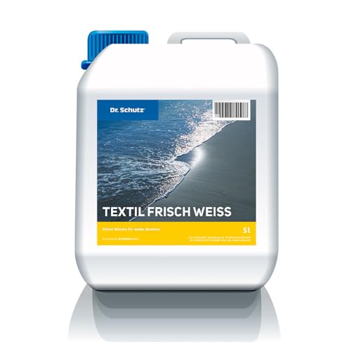 Dr.Schutz Textil Frisch WEISS (5 Liter) - schonende Reinigung weißer Textilien - 100 Maschinenfüllungen