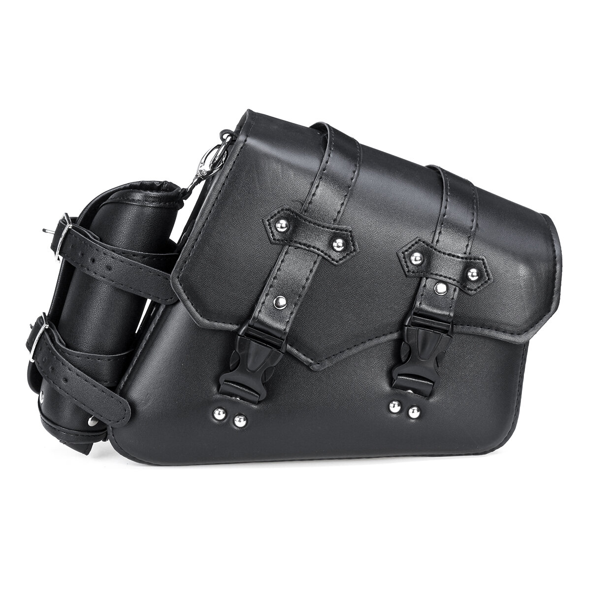 Motorrad Satteltasche PU Leder wasserdicht Satteltaschen schwarz links / rechts für Harley Davidson Universal