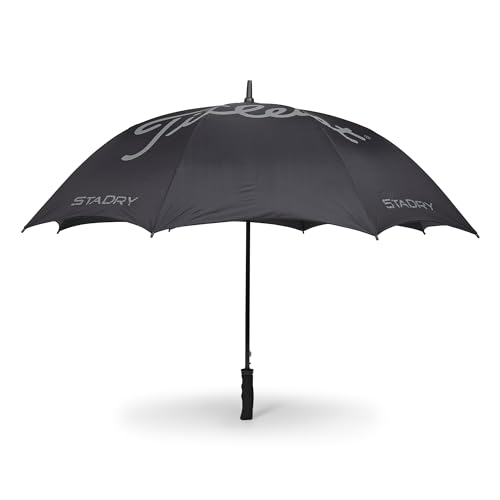 Titleist StaDry Regenschirm mit einzelnem Baldachin, schwarz/weiß, Einheitsgröße