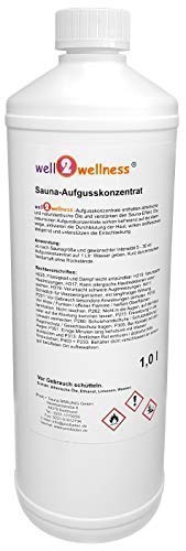 well2wellness® Saunaaufguss Konzentrat Eisfrische (mit Menthol) 1,0 l