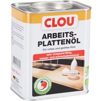Clou Arbeitsplatten-Öl für rohes und geöltes Holz, wasserabweisende und abriebfeste Öl-Wachs-Kombination, 750ml