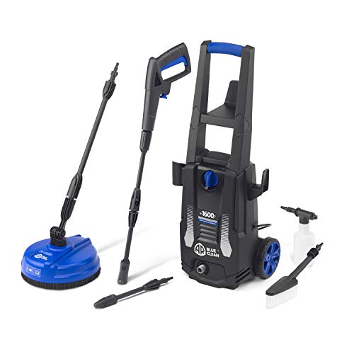 AR Blue Clean e-1600P Hochdruckreiniger mit Patio Cleaner und Feste Bürste (1600 W, 125 bar, 420 l/h)