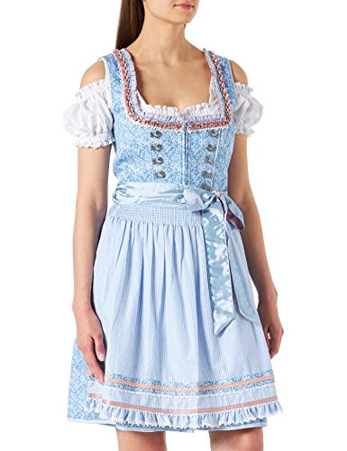 Stockerpoint Damen Dirndl ESMA Kleid für besondere Anlässe, hellblau, 42