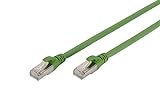 DIGITUS LAN Kabel Cat 6A - 10m - PUR Netzwerkkabel - S/FTP Geschirmt - Öl- & UV-Beständig - Kompatibel zu Cat 6 - Grau