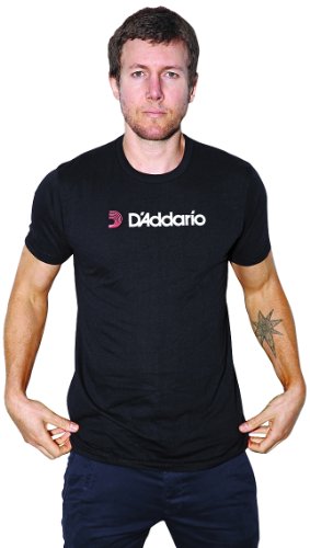 D 'Addario df86es Logo-Shirt – extra kleine M schwarz