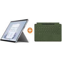 Surface Pro 9 Evo Platin 13" 2in1 i7 16GB/512GB Win11 QIX-00004 KB Waldgrün Pen2