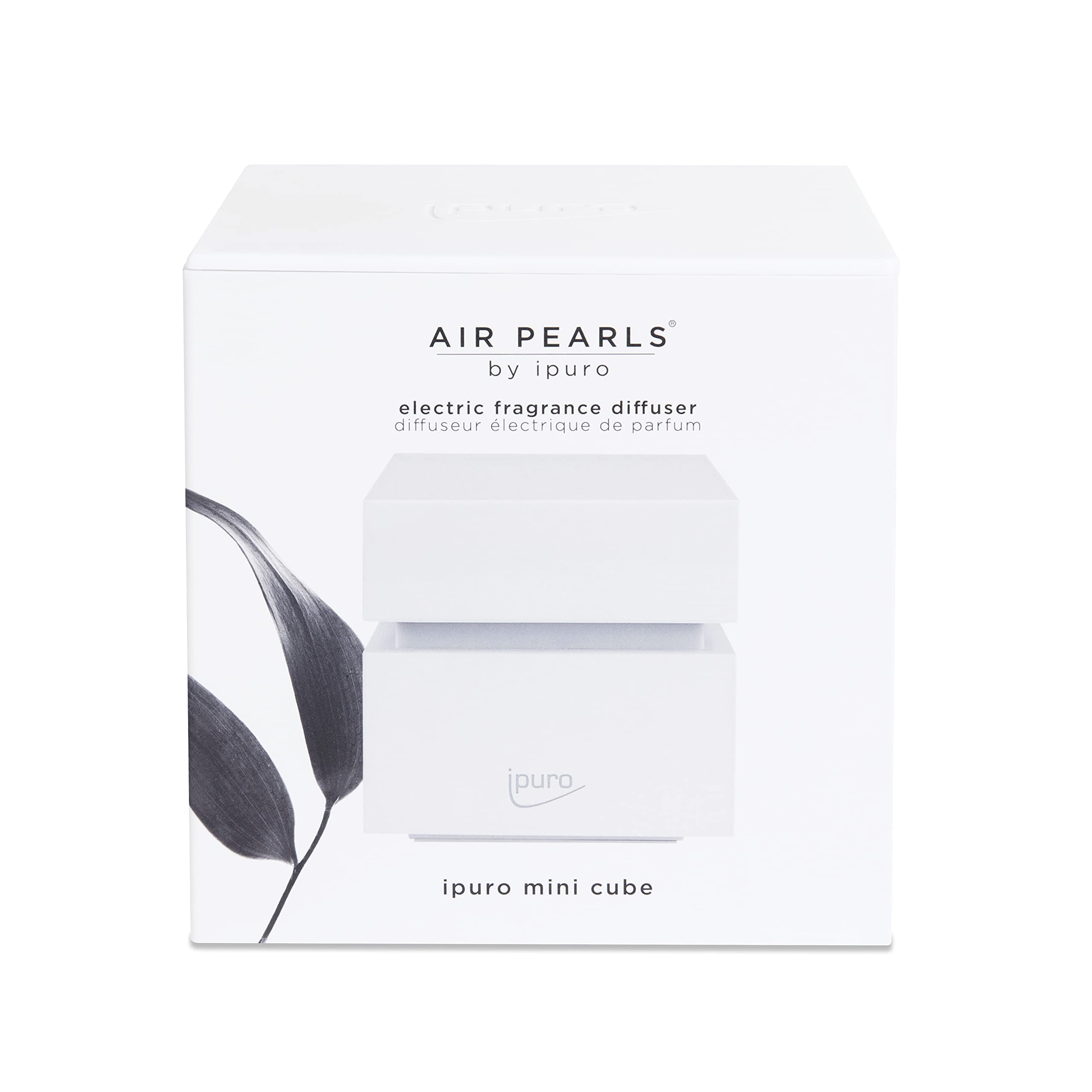 ipuro Air Pearls Mini Cube - Extra leiser Aroma Diffusor zum selbst Befüllen - Elektronischer Raumduft für große Räume - Perfekt für Zuhause, Büro, Yoga und Wellness