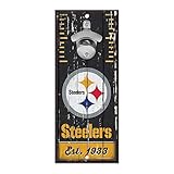 WinCraft NFL Pittsburgh Steelers Holzschild Flaschenöffner, Teamfarben, 12,7 x 27,9 cm