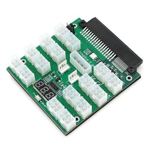 Breakout Board ATX 16x 6Pin Server Netzteil Adapter für Dell PSU BTC Mining für ETH/BTC Mining 12Amp / 2400Watt