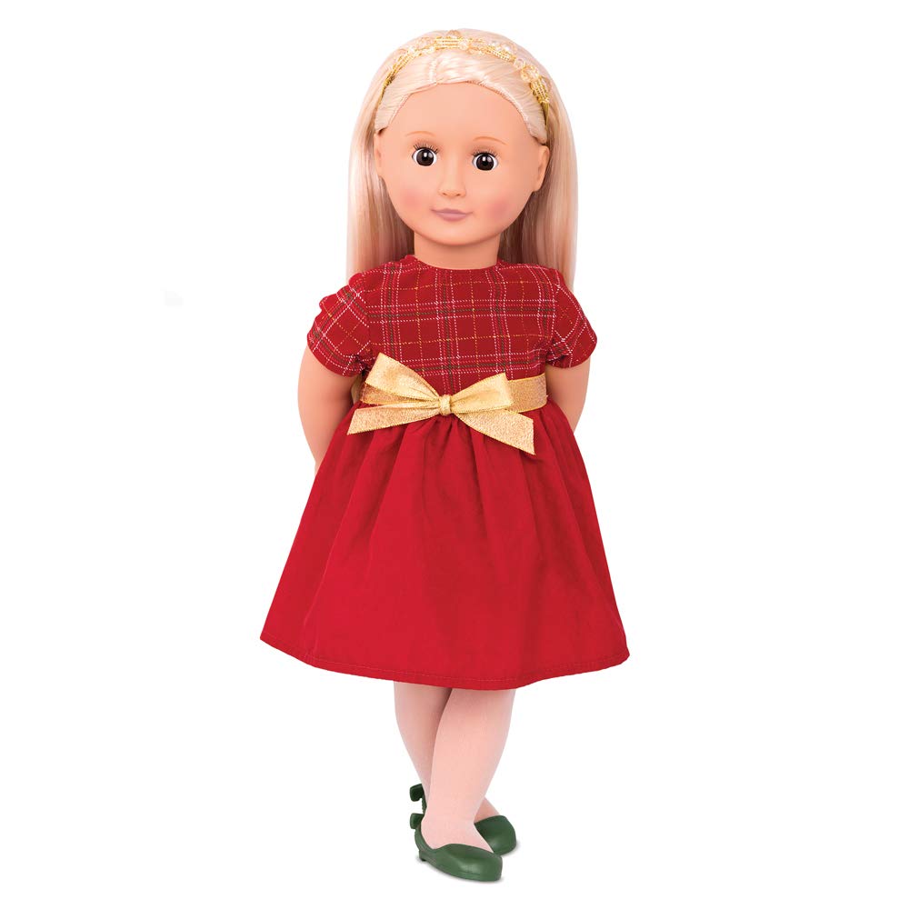 Our Generation Puppe Bria – 46 cm Puppe mit Puppenkleidung, Puppenzubehör und blonden Langen Haaren zum Frisieren – Kinder Spielzeug ab 3 Jahren