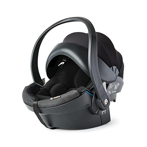 Ergobaby BeSafe Ergonomische Babyschale iZi Go Modular X1 i-Size für Neugeborene ab Geburt bis 12 Monate, ergonomischer Babysitz inkl. Autositz Adapter, Black