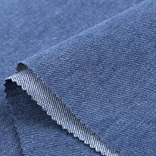 ZXC Jeansstoff Meterware 100% Baumwolle 150 cm Breit 1m Meterware Der Zum Nähen Von Kleidung,Beliebten Jeans,Vorhängen Und Wohnaccessoires Verwendet Wird(Color:In Blau)