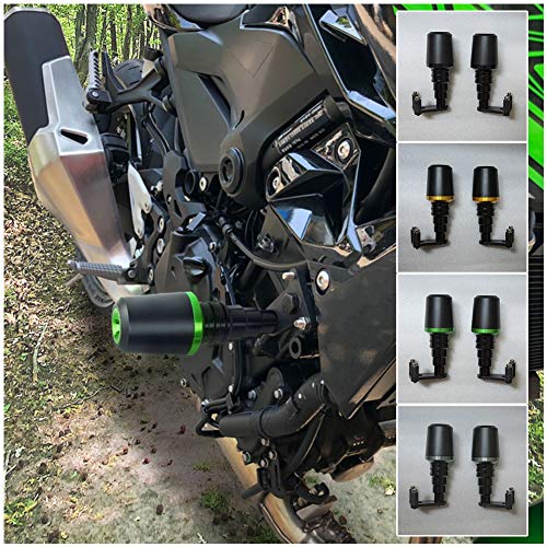Motorrad Aluminium Rahmen Slider Motorschutz Anti Crash Pad Verkleidung Fallende Seitenschutz Kit für Ka.wasaki Ninja400 Ninja 400 Ninja-400 Z400 Z 400 Z-400 Zubehör 2019 2020 2021 2022 2023 (Gold)