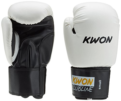 KWON Boxhandschuh Clubline Pointer Small Hand, weiß/schwarz, 8 oz, 554005808