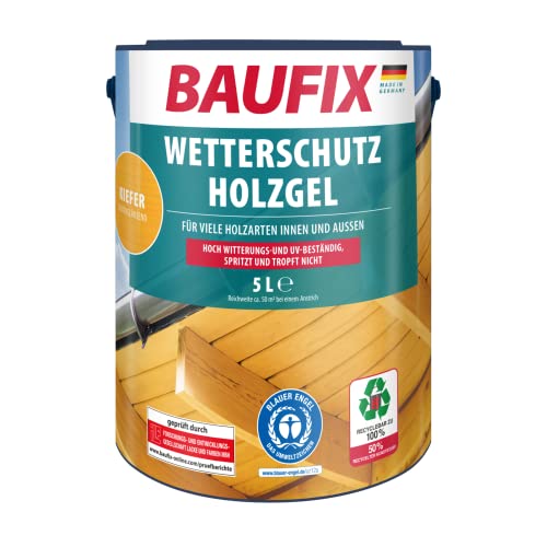 BAUFIX Holzschutz-Lasur »Helle Eiche«, Wetterschutz-Holzgel