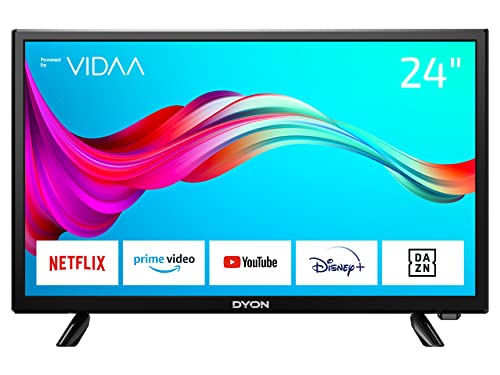 DYON Smart 24 VX 60 cm (24 Zoll) Fernseher (HD Smart TV, HD Triple Tuner (DVB-C/-S2/-T2), App Store, Prime Video, Netflix, YouTube, DAZN, Disney+) [Mod. 2022]