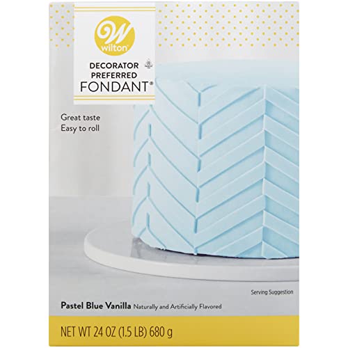 Wilton Ready-to-Use Pastel Blue Vanilla-Flavored Fondant, 24 oz.