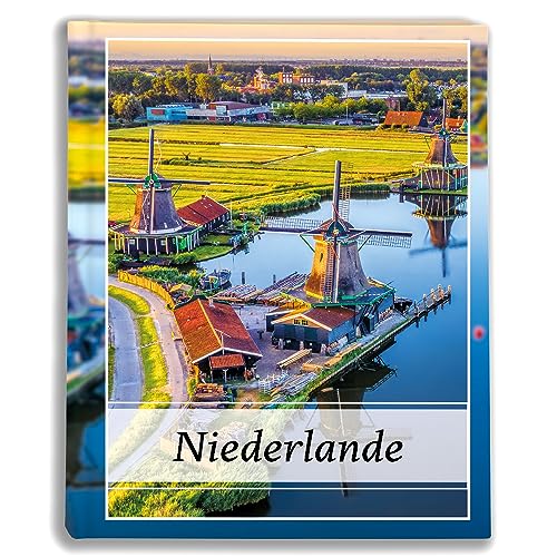 Urlaubsfotoalbum 10x15: Niederlande, Fototasche für Fotos, Taschen-Fotohalter für lose Blätter, Urlaub Niederlande, Handgemachte Fotoalbum