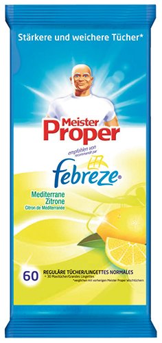 Meister Proper Mediterrane Zitrone, Feuchte Reinigungstücher - 8X 60 Tücher