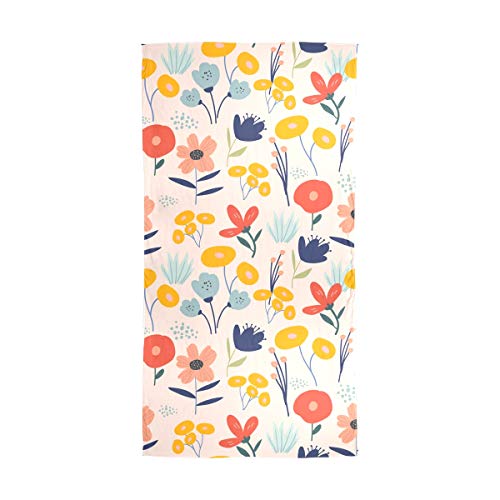 Moderner Schal mit Blumenmuster für Damen, leicht, 200 x 90 cm, groß, modisch, lang, warm, weich, seidig