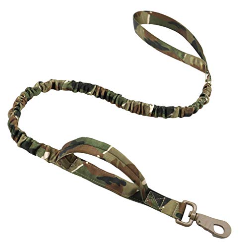Hundehalsband Leinenhalsbänder führen für das Gehtraining Hundehalsband Kontrolle Griff-Camouflag Leine, L.