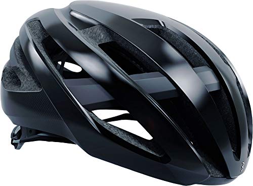 BBB Unisex-Adult BHE_09 Cycling Fahrradhelm Maestro|Helm mit Airflow Cooling System|Bike Helmet Männer Frauen E-Road Casco|Lightweight| glänzend L, schwarz Glanz, L | 58-62cm