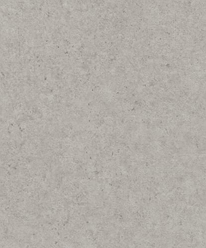 Rasch Tapete 520866 - Graue Vliestapete mit Betonoptik aus der Kollektion Concrete - 10,05m x 0,53m (LxB)